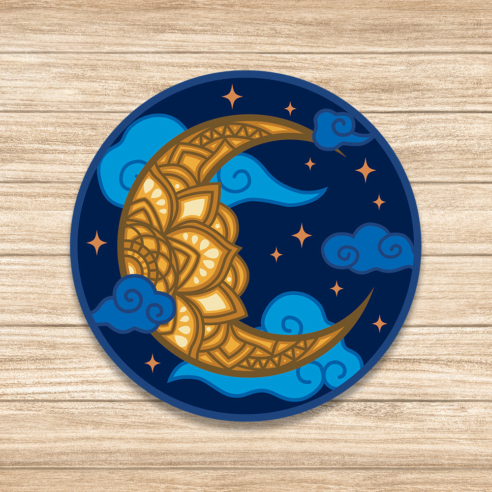 Moon - 3D Layered - Cricut File - VEKTOR KRAFT