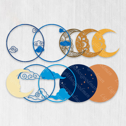 Moon - 3D Layered - Cricut File - VEKTOR KRAFT