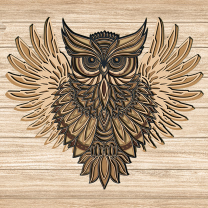 Owl - 3D Layered - Cricut File - VEKTOR KRAFT