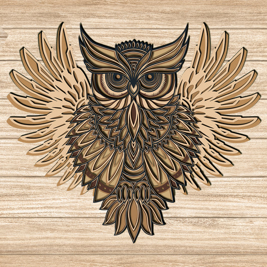 Owl - 3D Layered - Cricut File - VEKTOR KRAFT