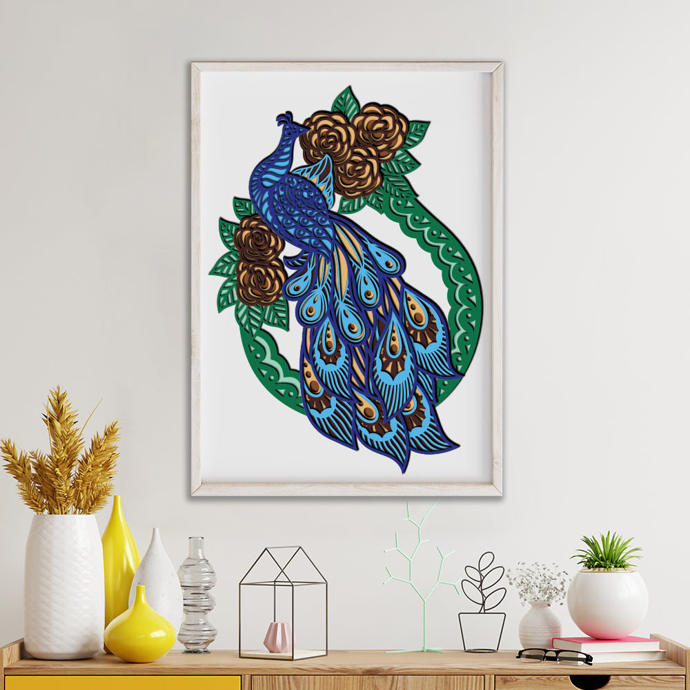 Peacock - 3D Layered - Cricut File - VEKTOR KRAFT