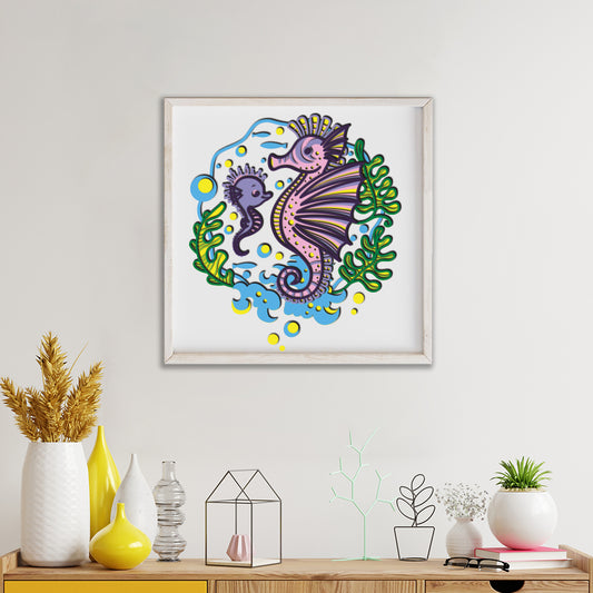 Seahorses - 3D Layered - Cricut File - VEKTOR KRAFT