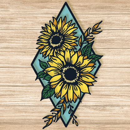 Sunflower 2 - 3D Layered - Cricut File - VEKTOR KRAFT