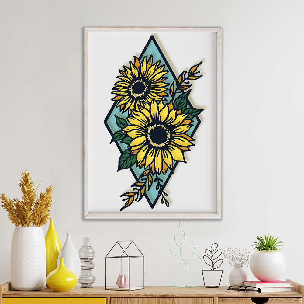 Sunflower 2 - 3D Layered - Cricut File - VEKTOR KRAFT
