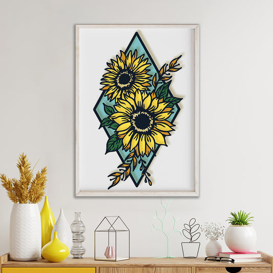 Sunflower 2 - 3D Layered - Cricut File - VEKTOR KRAFT