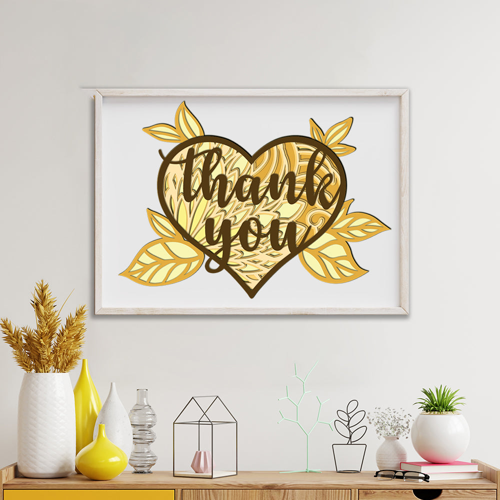 Thank You - 3D Layered - Cricut File - VEKTOR KRAFT