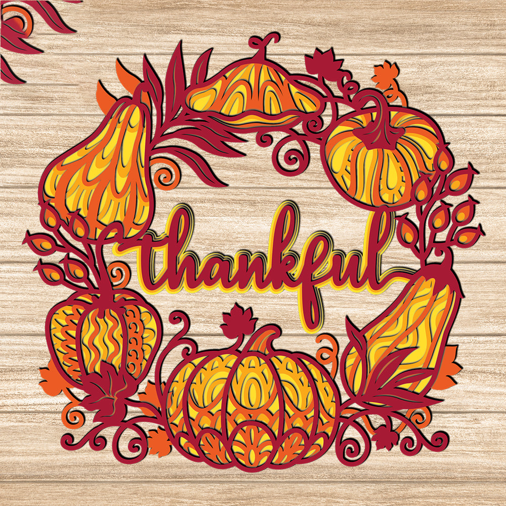Thanksgiving Day - 3D Layered - Cricut File - VEKTOR KRAFT