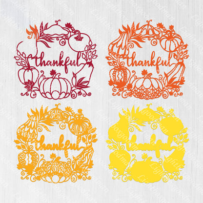 Thanksgiving Day - 3D Layered - Cricut File - VEKTOR KRAFT