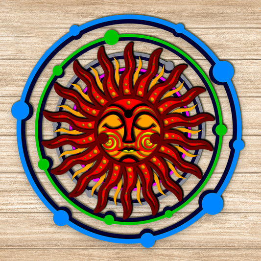 The Sun - 3D Layered - Cricut File - VEKTOR KRAFT