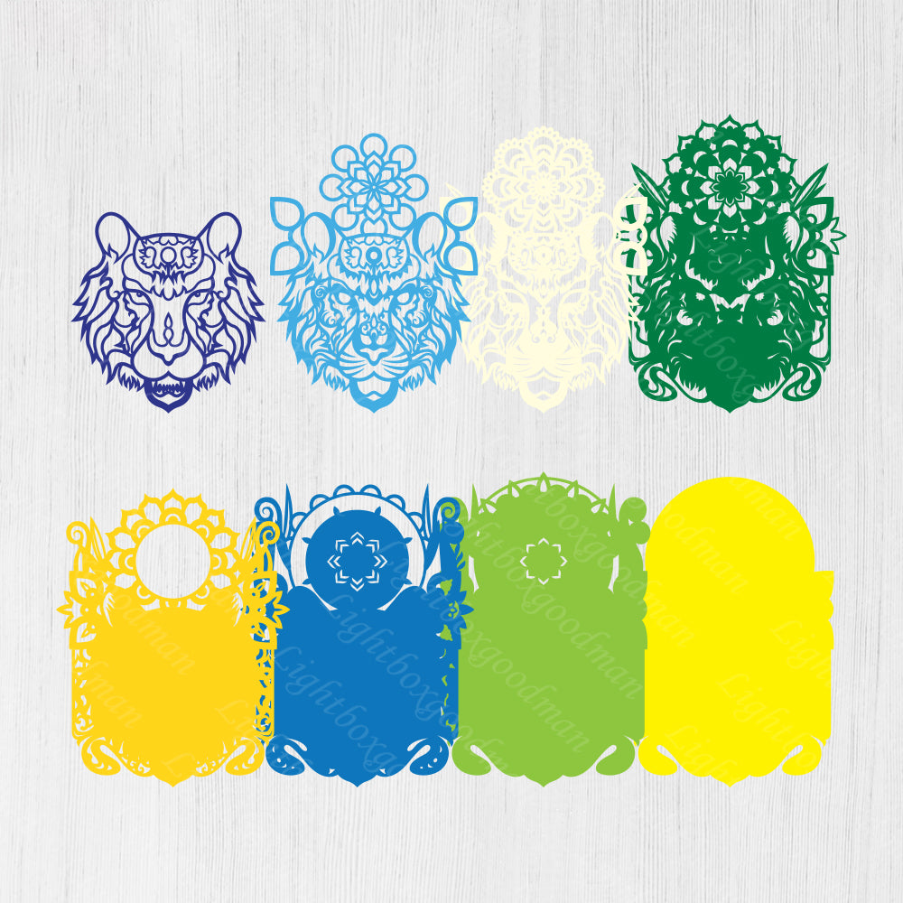 Tiger - 3D Layered - Cricut File - VEKTOR KRAFT