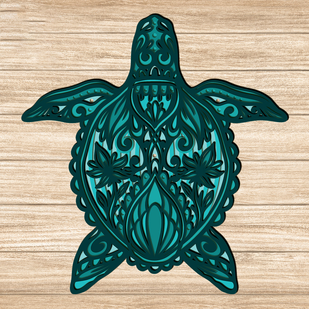 Turtle - 3D Layered - Cricut File - VEKTOR KRAFT