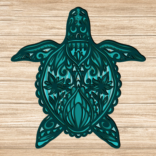 Turtle - 3D Layered - Cricut File - VEKTOR KRAFT