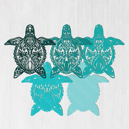 Turtle - 3D Layered - Cricut File - VEKTOR KRAFT
