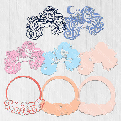 Unicorn - 3D Layered - Cricut File - VEKTOR KRAFT