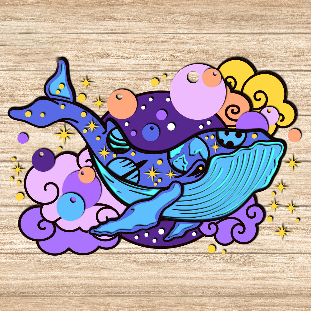 Whale - 3D Layered - Cricut File - VEKTOR KRAFT