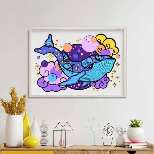 Whale - 3D Layered - Cricut File - VEKTOR KRAFT