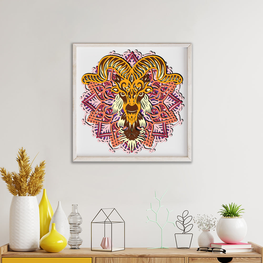 Wild Goat - 3D Layered - Cricut File - VEKTOR KRAFT