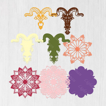 Wild Goat - 3D Layered - Cricut File - VEKTOR KRAFT