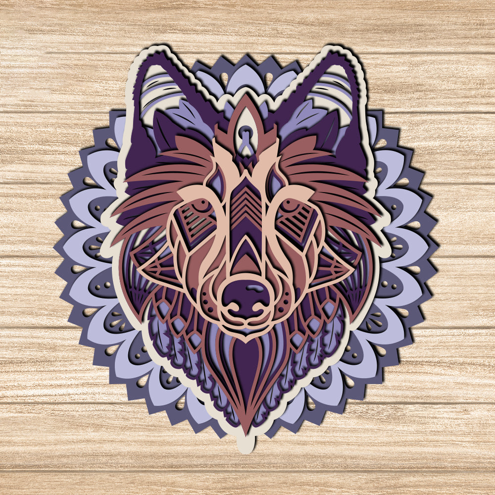 Wolf - 3D Layered - Cricut File - VEKTOR KRAFT