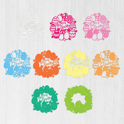 Happy Easter - 3D Layered Easter - Cricut File - VEKTOR KRAFT