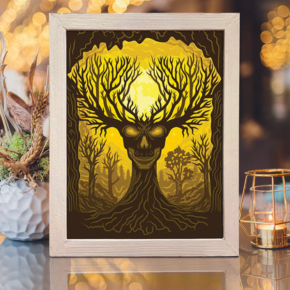 Ghost Tree – 3D Lightbox SVG File for Cricut & Silhouette