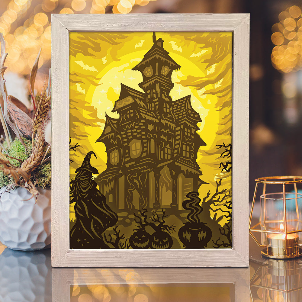 Haunted Castle 2 – 3D Lightbox SVG File for Cricut & Silhouette