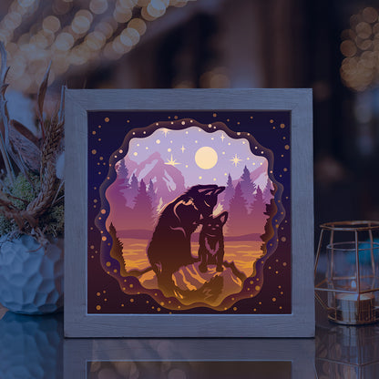 Fox 2 – 3D Lightbox SVG File for Cricut & Silhouette