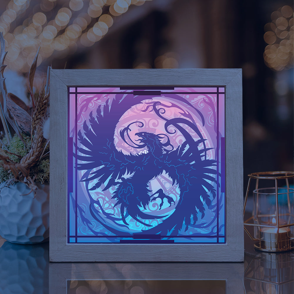 Phoenix – 3D Lightbox SVG File for Cricut & Silhouette