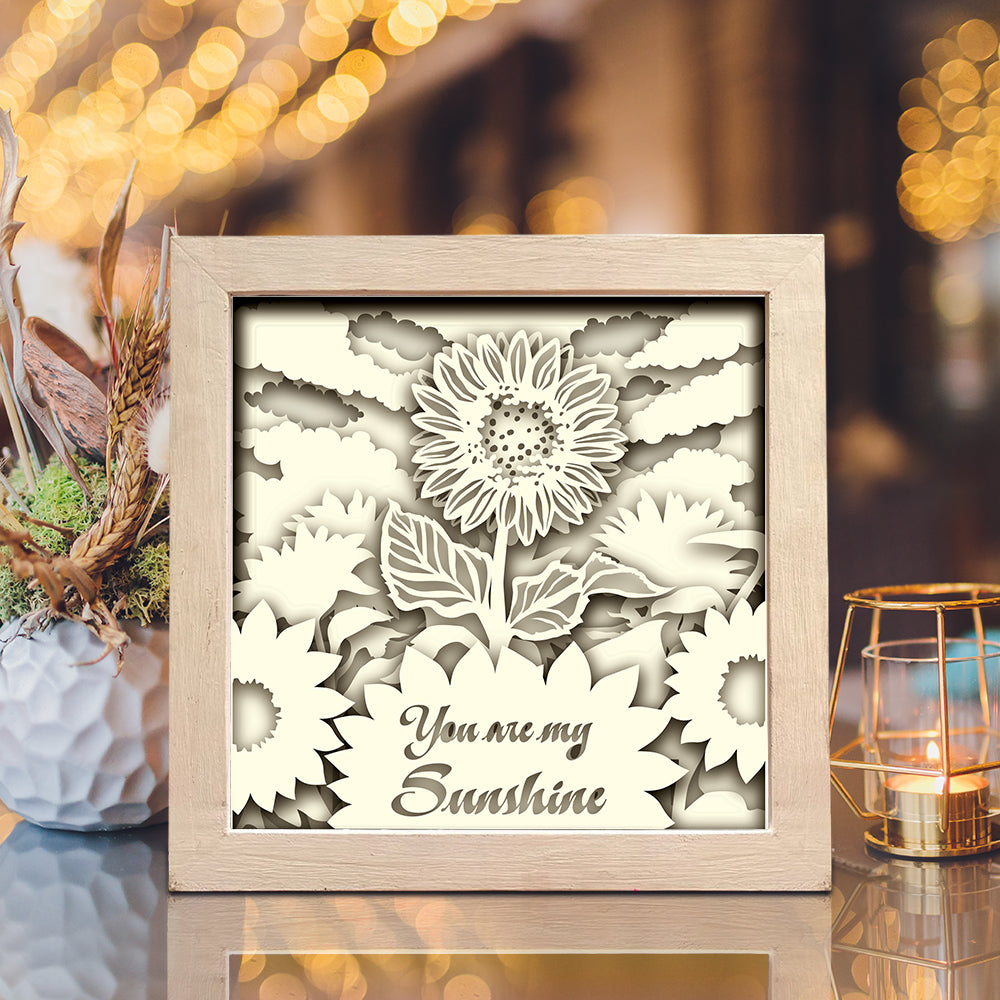 You are my Sunshine – 3D Lightbox SVG File for Cricut & Silhouette