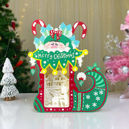 Elf Heel – 3D Box SVG File for Cricut & Silhouette