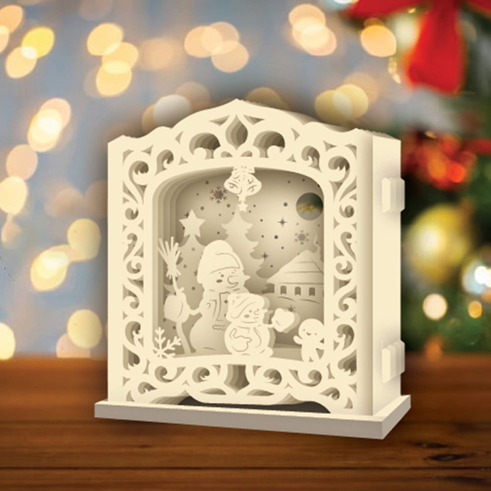 Snowman – 3D Pop-Up Card SVG File for Cricut & Silhouette