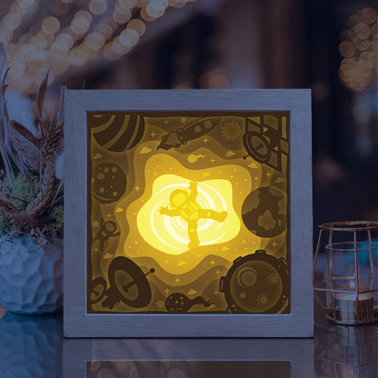 Astronaut – 3D Lightbox SVG File for Cricut & Silhouette