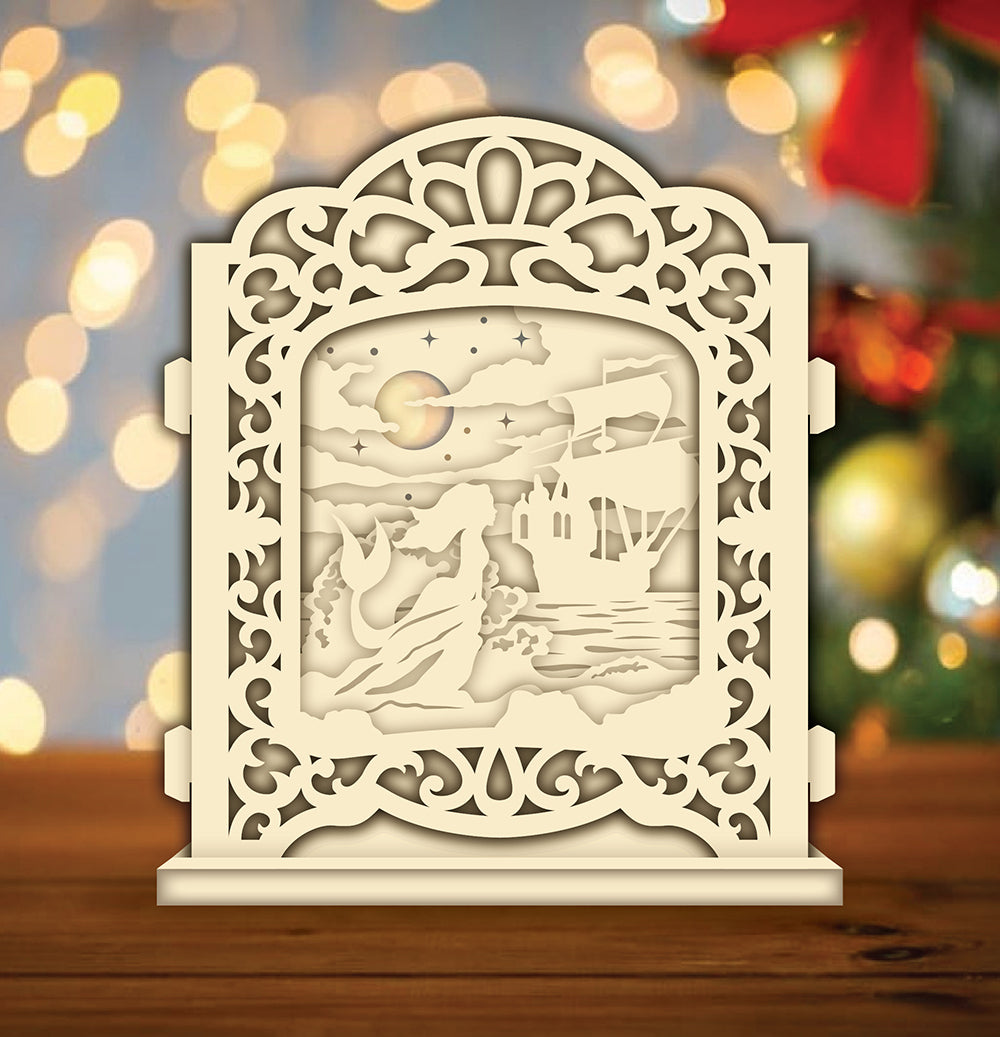 Little Mermaid – 3D Pop-Up Card SVG File for Cricut & Silhouette