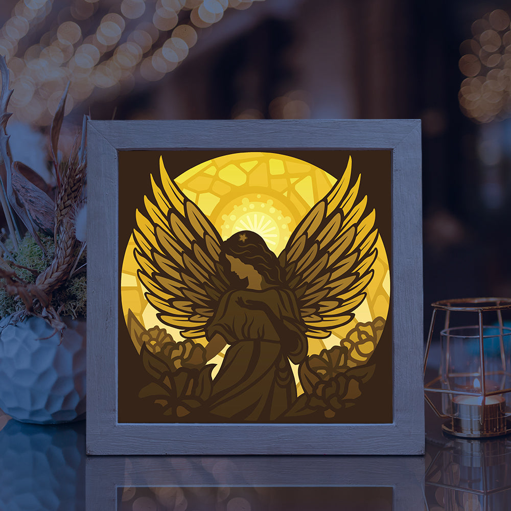 Angel 2 – 3D Lightbox SVG File for Cricut & Silhouette