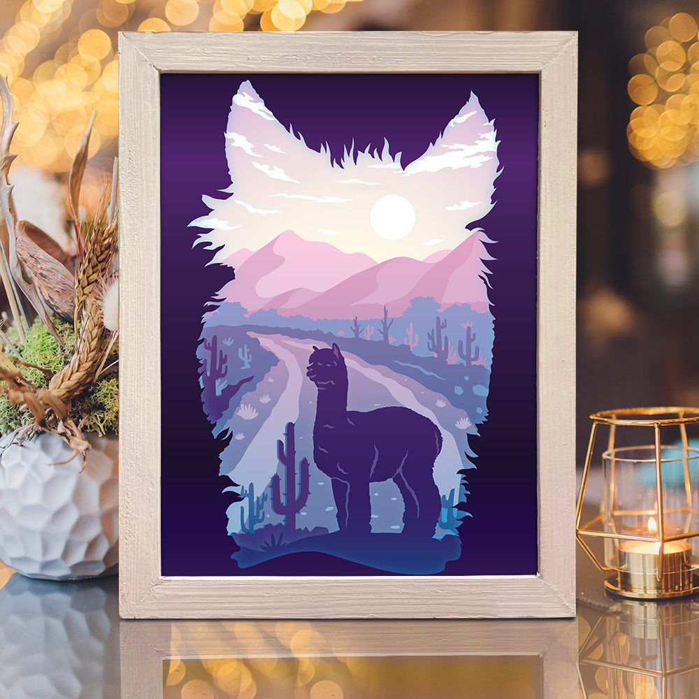 Apalca – 3D Lightbox SVG File for Cricut & Silhouette