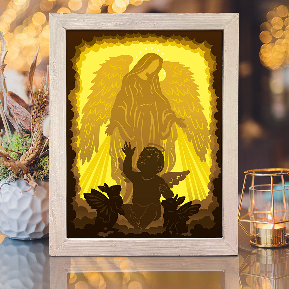 Baby Memorial – 3D Lightbox SVG File for Cricut & Silhouette