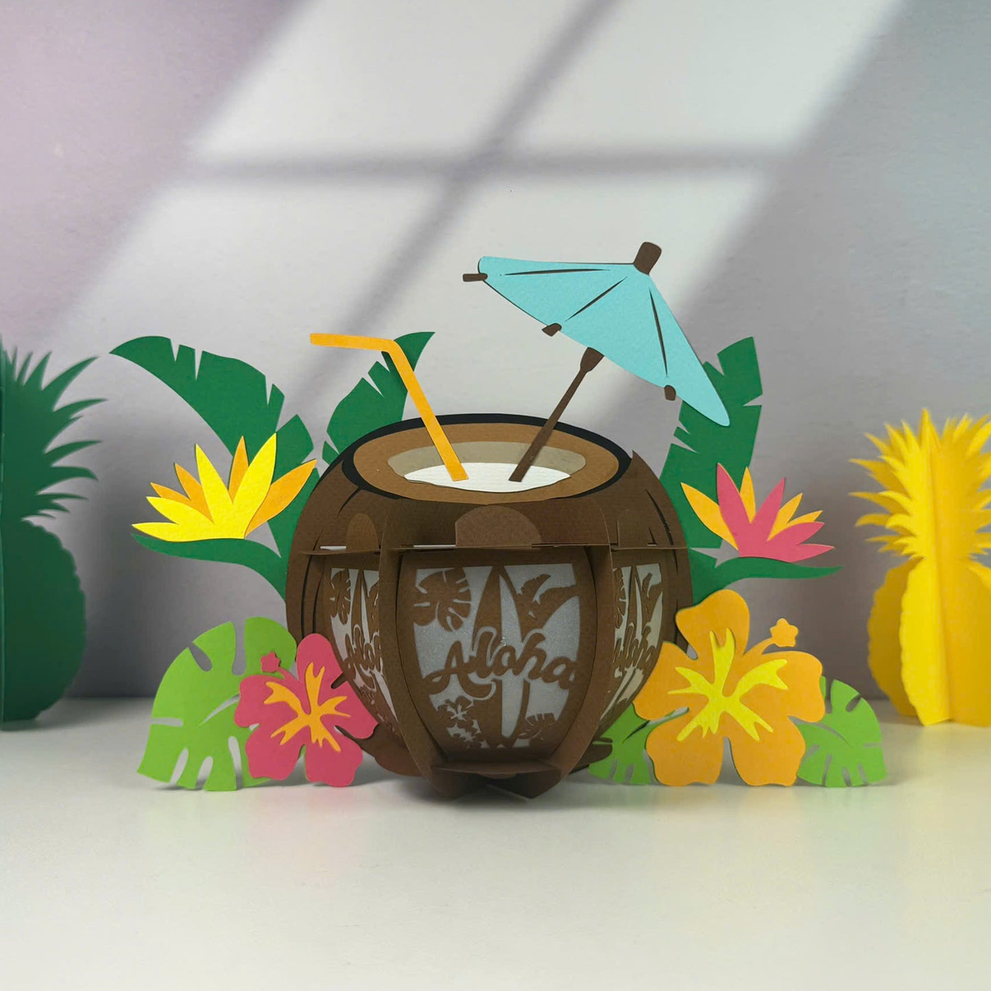 Coconut - 3D Lantern File - Cricut File  - VEKTOR KRAFT