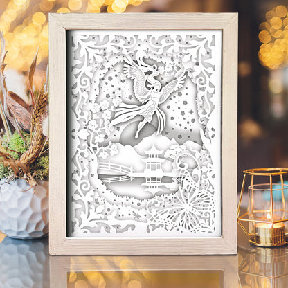 Angel 1 – 3D Lightbox SVG File for Cricut & Silhouette