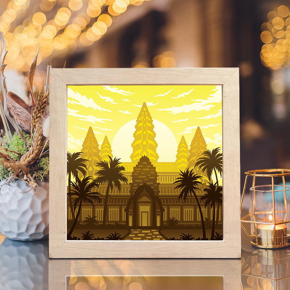 Angkor Wat – 3D Lightbox SVG File for Cricut & Silhouette