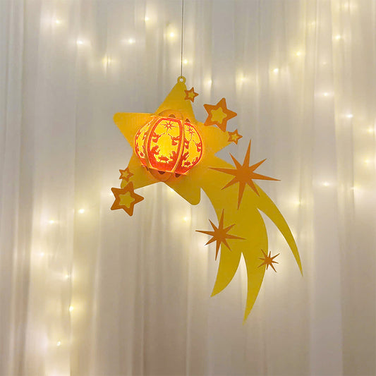 Shooting Star - 3D Lantern File  - Cricut File  - VEKTOR KRAFT