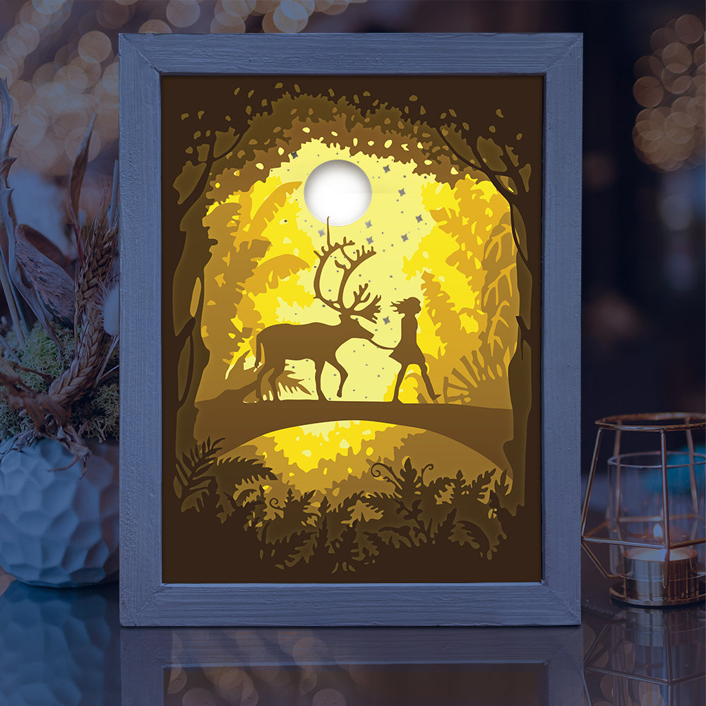 Deer 7 – 3D Lightbox SVG File for Cricut & Silhouette
