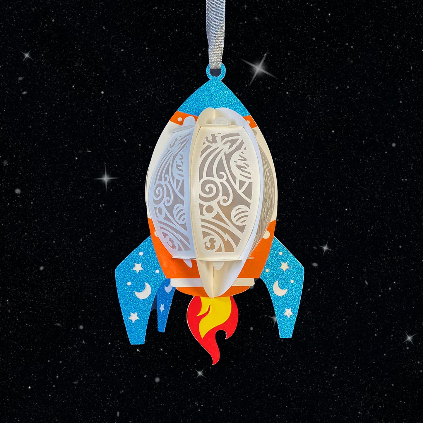 Rocket – 3D Lantern SVG File for Cricut & Silhouette