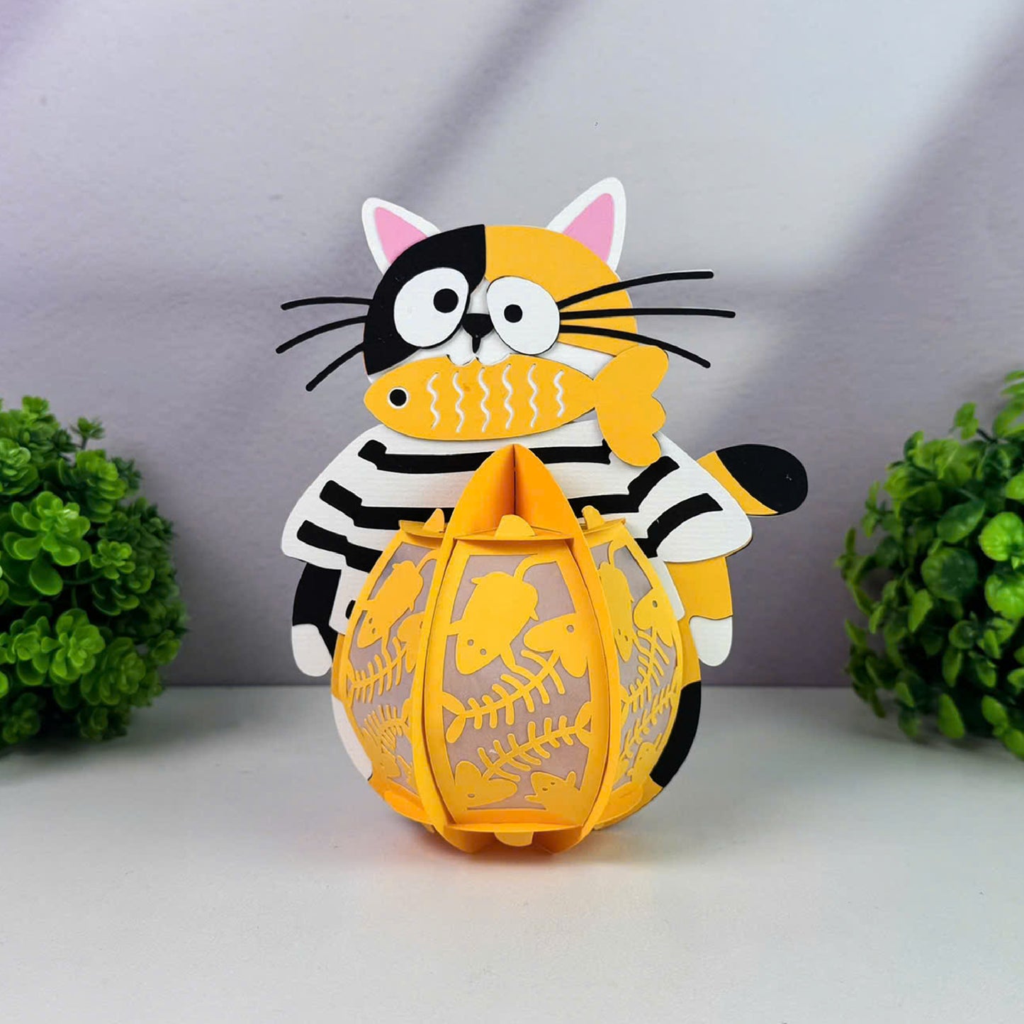 Cute Cat 4 - 3D Animal Paper Lantern File  - Cricut File  - VEKTOR KRAFT