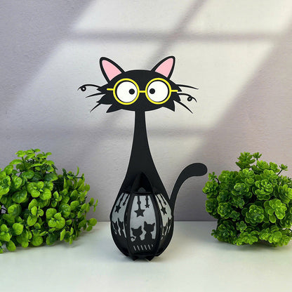 Cute Cat 1 - 3D Animal Paper Lantern File  - Cricut File  - VEKTOR KRAFT
