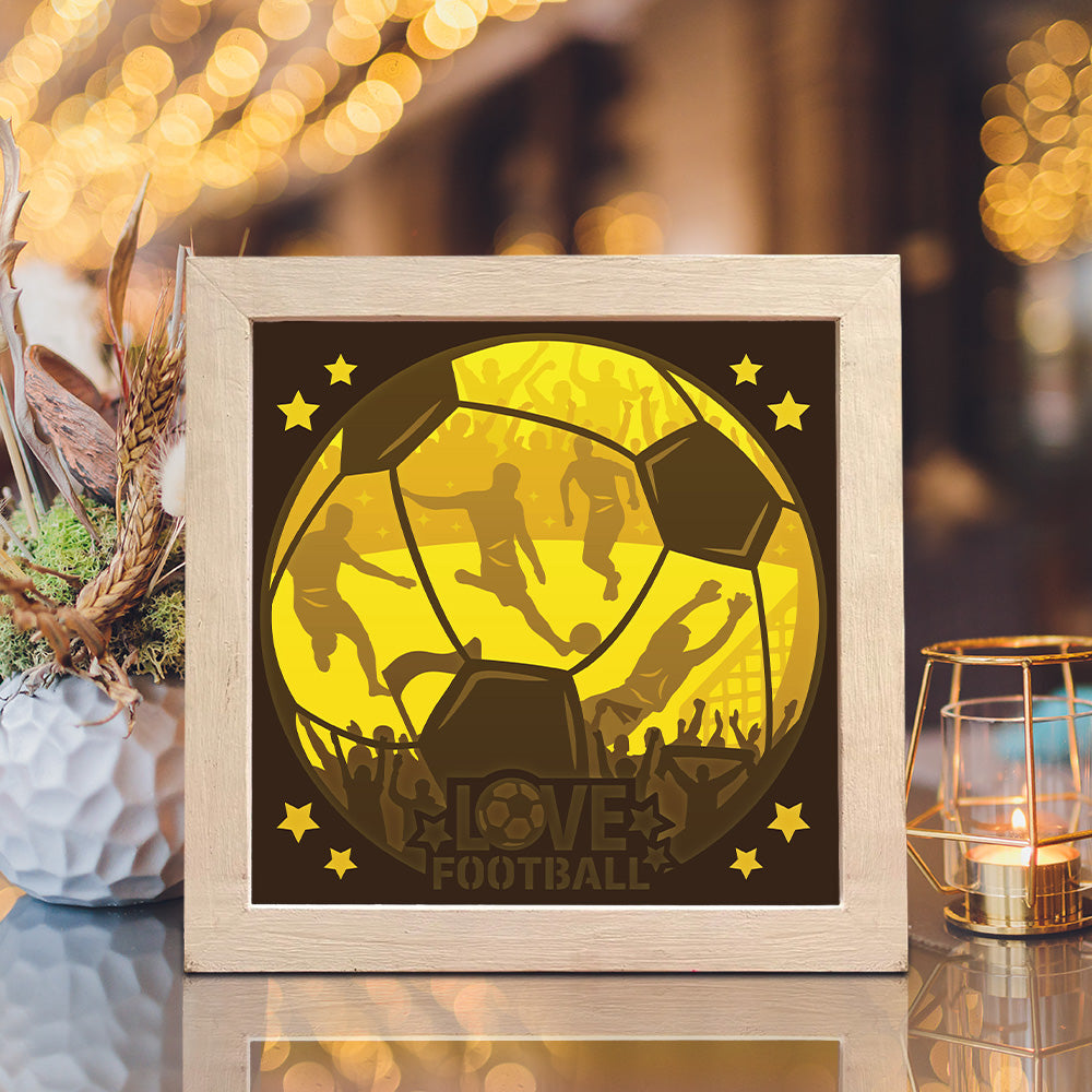Football – 3D Lightbox SVG File for Cricut & Silhouette