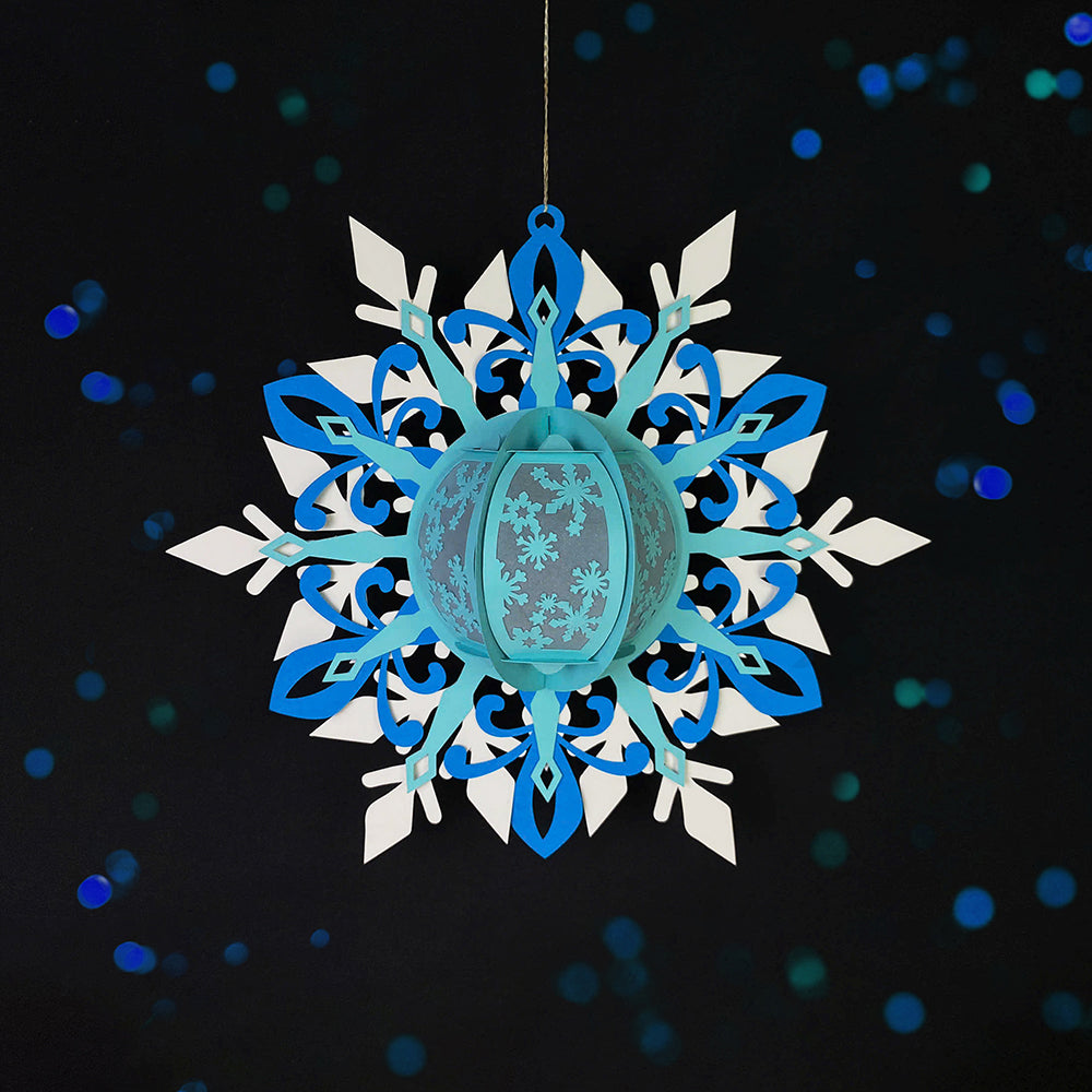 Snowflake 2 - 3D Christmas Lantern File - Cricut File  - VEKTOR KRAFT