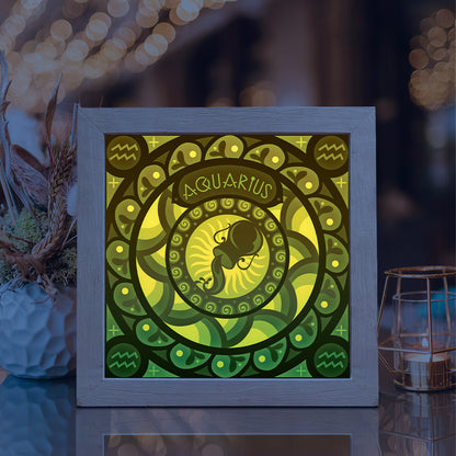 Aquarius – 3D Lightbox SVG File for Cricut & Silhouette