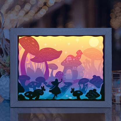 Mushroom – 3D Lightbox SVG File for Cricut & Silhouette