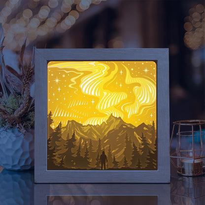 Aurora Borealis – 3D Lightbox SVG File for Cricut & Silhouette