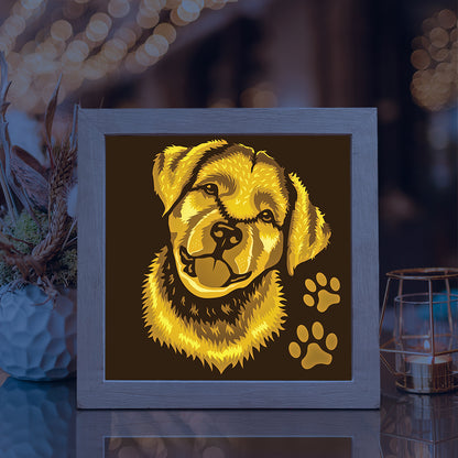 Labrador Retriever – 3D Lightbox SVG File for Cricut & Silhouette